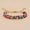 Bohemian Style Colorful Beaded Friendship Bracelet Handmade for Women WE2022-1