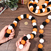 4Pcs Pom Pom Ball with Polyester Cord Hanging Banners AJEW-CP0009-76A-3