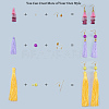 SUNNYCLUE DIY Tassel Earring Making DIY-SC0002-58-3