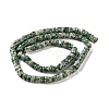 Natural Green Spot Jasper Beads Strands G-M420-A18-01-3