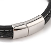 Braided Microfiber Leather Cord Bracelets BJEW-B096-09AS-3