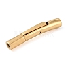 Column 304 Stainless Steel Bayonet Necklace Clasps STAS-O035-05G-2