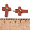 Natural Red Jasper Pendants G-B180-01G-04-3