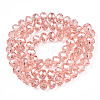 Electroplate Glass Beads Strands EGLA-A034-T4mm-A34-3
