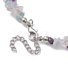 Natural Gemstone Beads Anklets AJEW-AN00583-02-3