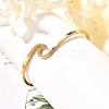 Ion Plating(IP) 304 Stainless Steel Cuff Bangles BJEW-G611-01G-6
