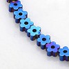 Electroplate Non-magnetic Synthetic Hematite Beads Strands G-J217D-03-1