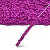 Baking Paint Glass Seed Beads SEED-S002-K21-4