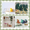Zinc Alloy Crystal Rock Display Easels ODIS-WH0038-297G-5