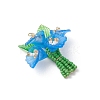 Glass Seed Beaded Pendants PALLOY-MZ01155-4
