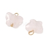 Natural Rose Quartz Pendants KK-D289-61G-01-2