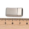 304 Stainless Steel Snap Lock Clasps STAS-U055-02C-P-3