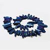 Electroplated Natural Quartz Crystal Beads Strands G-A142-03O-2