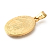 304 Stainless Steel Pendants STAS-K394-04G-04-2