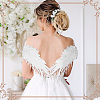 Wing Pattern Polyester Embroidered Lace Appliques DIY-WH0530-95-6