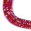 Electroplate Glass Beads Strands GLAA-Q105-03C-3