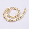 Wrinkle Textured Shell Pearl Beads Strands BSHE-E016-8mm-04-2