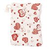 Christmas Theme Cotton Fabric Cloth Bag ABAG-H104-B03-2