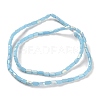 Frosted Opaque Glass Beads Strands GLAA-P058-07A-06-2