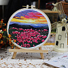 Flower Pattern Embroidery Beginner Kits PW-WG96746-02-1