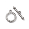 Non-Tarnish 304 Stainless Steel Ring Toggle Clasps X-STAS-A092-09E-P-1