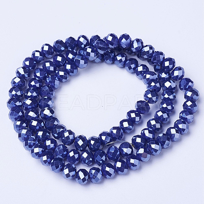 Electroplate Glass Beads Strands EGLA-A034-P2mm-A11-1
