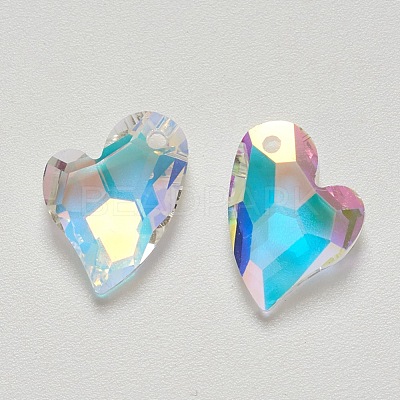 K9 Glass Rhinestone Pendants GLAA-F083-01A-05-1