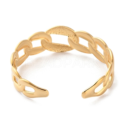 304 Stainless Steel Cuff Bangles for Women BJEW-K263-05G-15-1