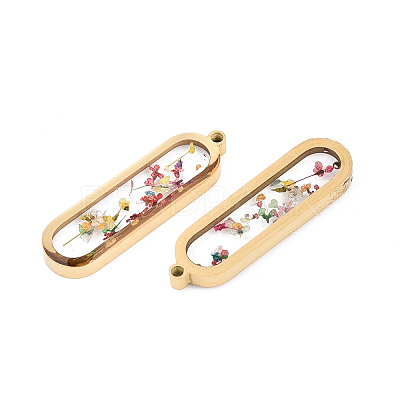 304 Stainless Steel Epoxy Resin Pendants STAS-T072-33-1