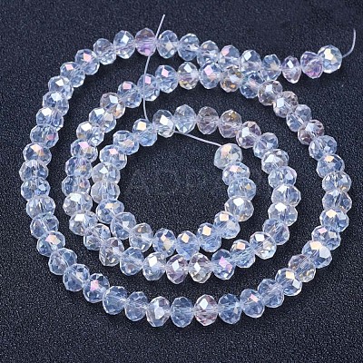 Electroplate Glass Beads Strands EGLA-A034-T4mm-B02-1
