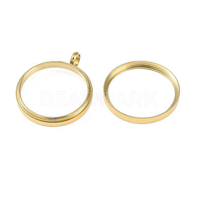 Ion Plating(IP) 304 Stainless Stee Locket Pendants STAS-S132-16G-04-1