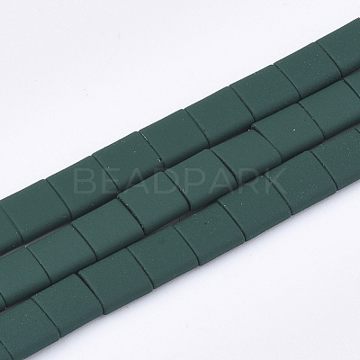 Spray Painted Non-magnetic Synthetic Hematite Beads G-T116-07-14-1