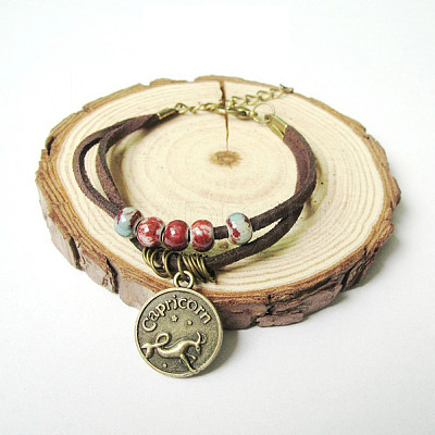 12 Constellations Alloy Charm Bracelets FS-WG9C3CD-06-1