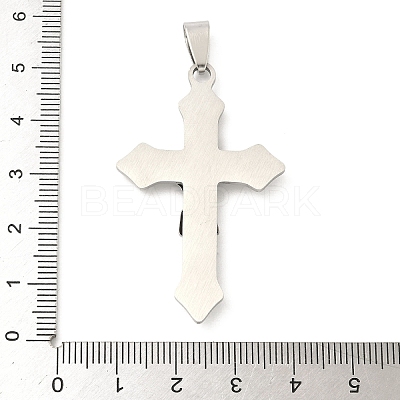 201 Stainless Steel Laser Cut Pendants STAS-P428-13P-01-1
