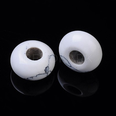 Gemstone European Beads TURQ-14D-5-1