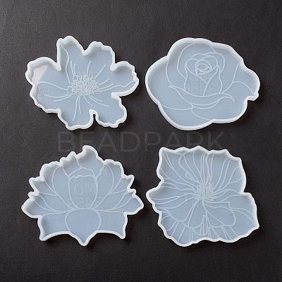 DIY Flower Cup Mat Silicone Molds DIY-E036-08-1