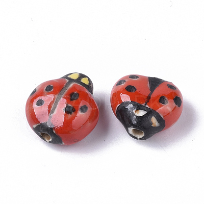 Handmade Porcelain Beads X-PORC-N004-06-1