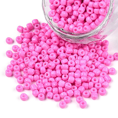 6/0 Baking Paint Glass Seed Beads X-SEED-S003-K2-1