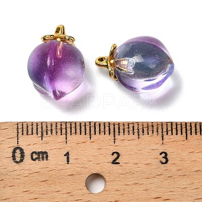 Glass Pendants GLAA-P072-05G-1