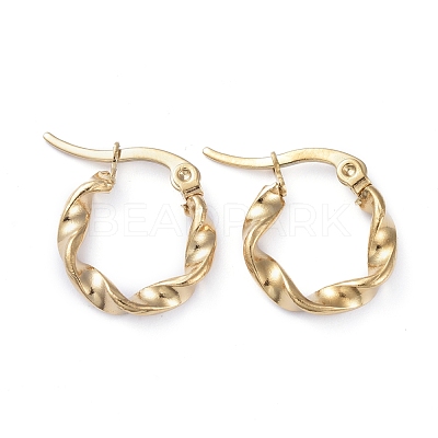 201 Stainless Steel Hoop Earrings EJEW-I245-07C-1