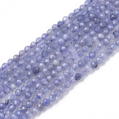 Natural Tanzanite Beads Strands G-S361-2mm-008-1