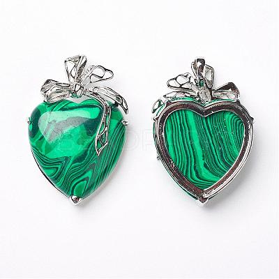 Malachite Pendants KK-P103-A13-1
