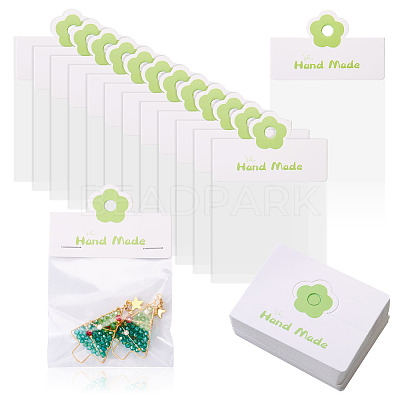 100Pcs Rectangle Clear Polypropylene Cellophane Bags CDIS-TA0001-37C-1