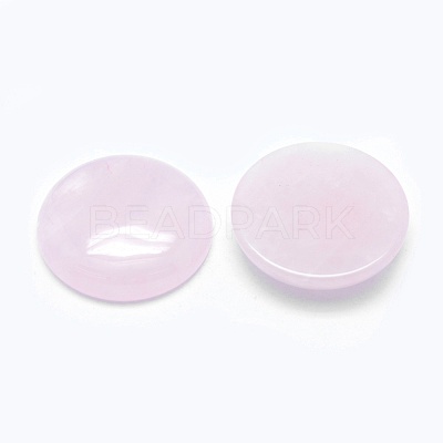 Natural Rose Quartz Cabochons G-E492-F-02-1