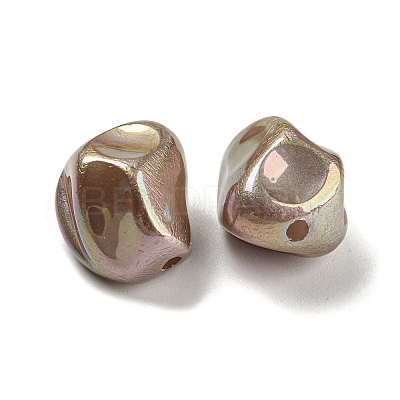 Spray Painted ABS Plastic Beads KY-C017-08B-1