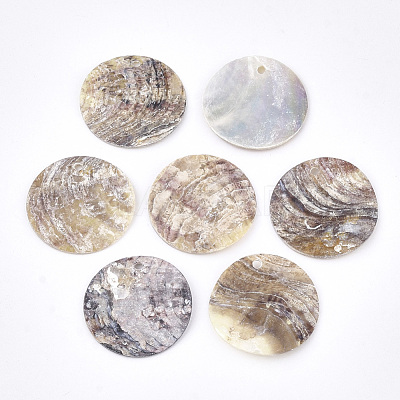 Natural Akoya Shell Pendants SHEL-S274-75A-11-1