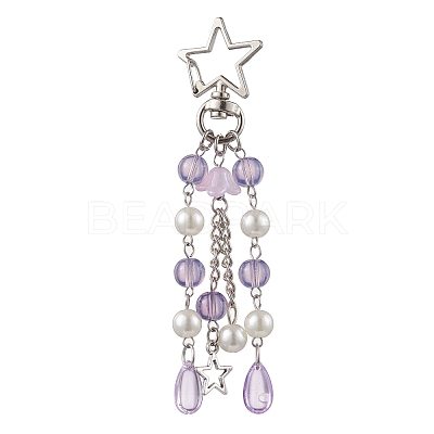 Acrylic & ABS Plastic Pearl Jellyfish Pendant Decorations KEYC-JKC01066-03-1