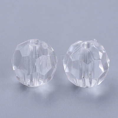 Transparent Acrylic Beads TACR-Q257-6mm-V01-1