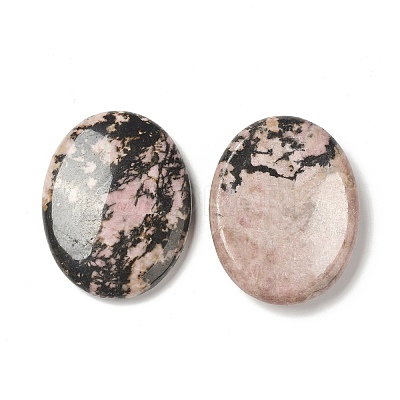 Natural Rhodonite Worry Stone for Anxiety Therapy G-B036-01K-1