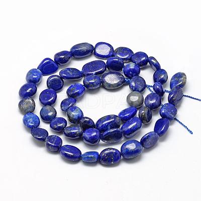 Natural Lapis Lazuli Beads Strands G-R445-6x8-35-1